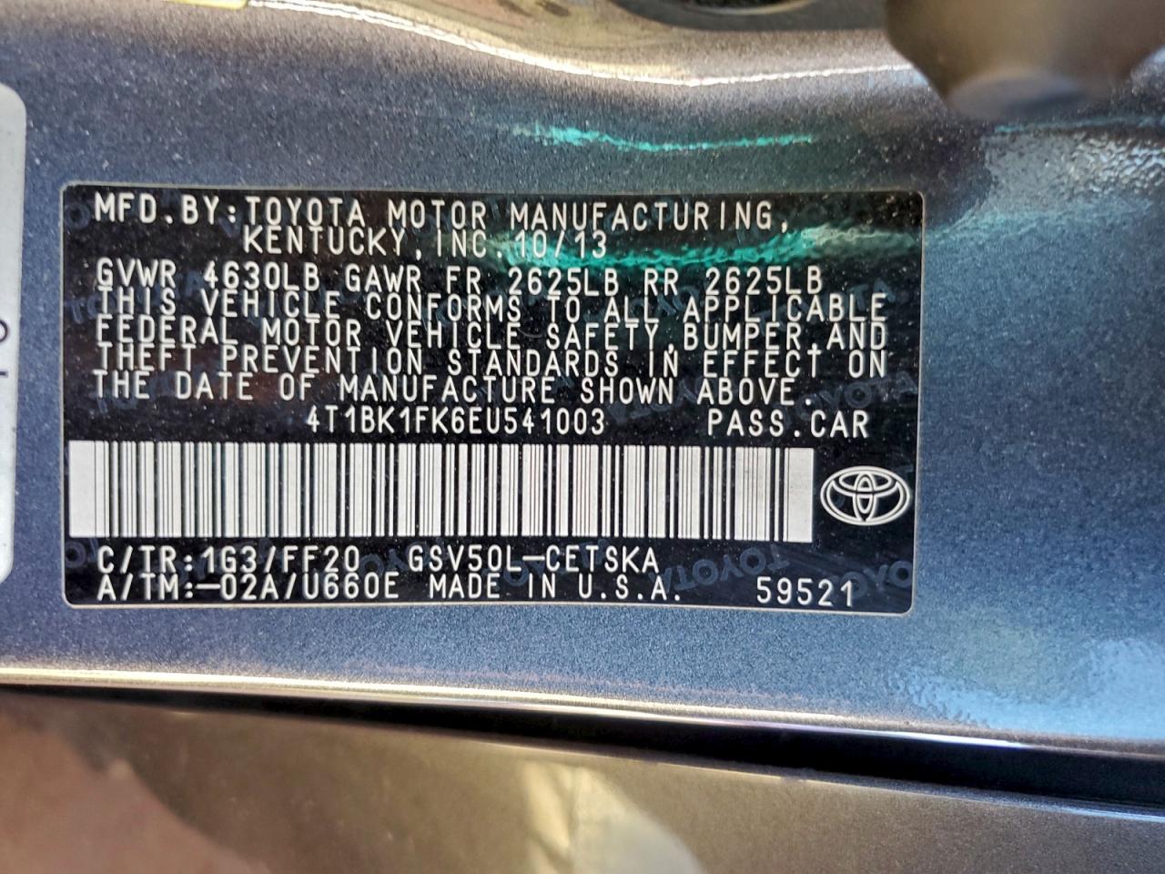 2014 TOYOTA CAMRY SE photo 23