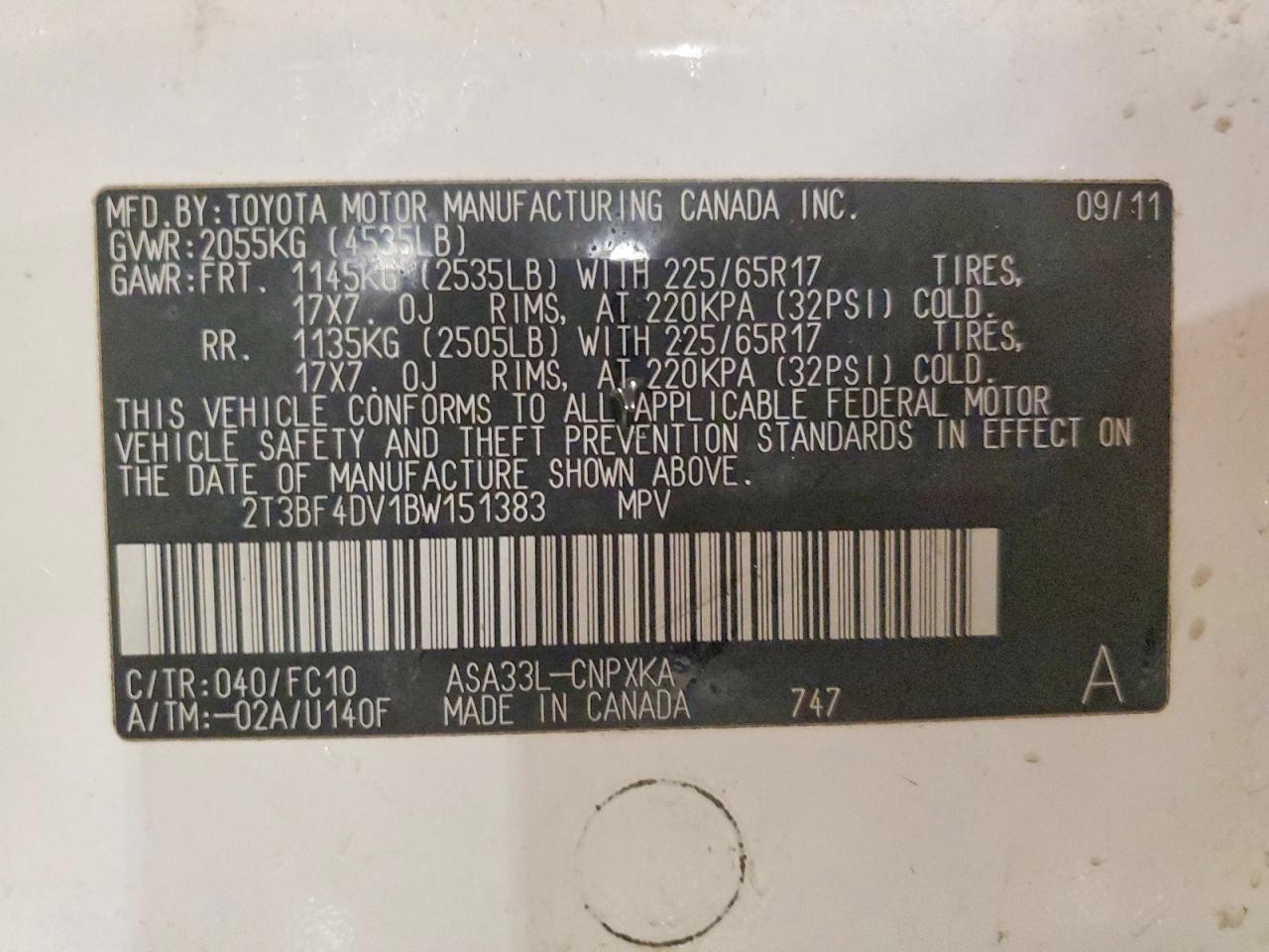 2011 TOYOTA RAV4 photo 25