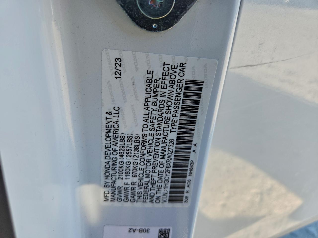 2024 HONDA ACCORD TOURING HYBRID photo 12