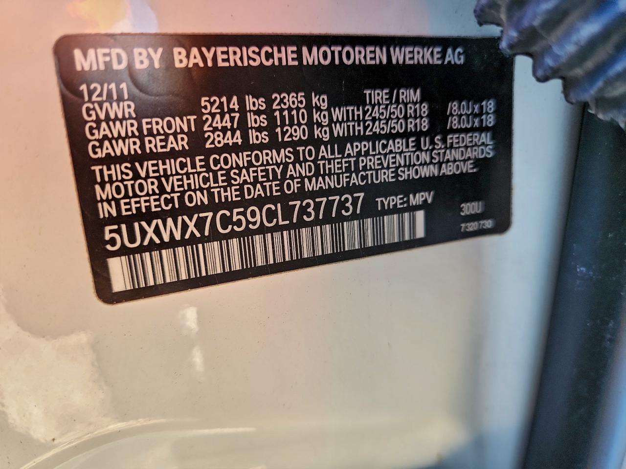 2012 BMW X3 XDRIVE35I photo 25