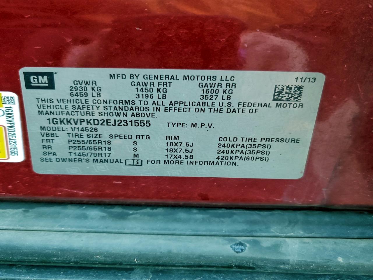 2014 GMC ACADIA SLE photo 25