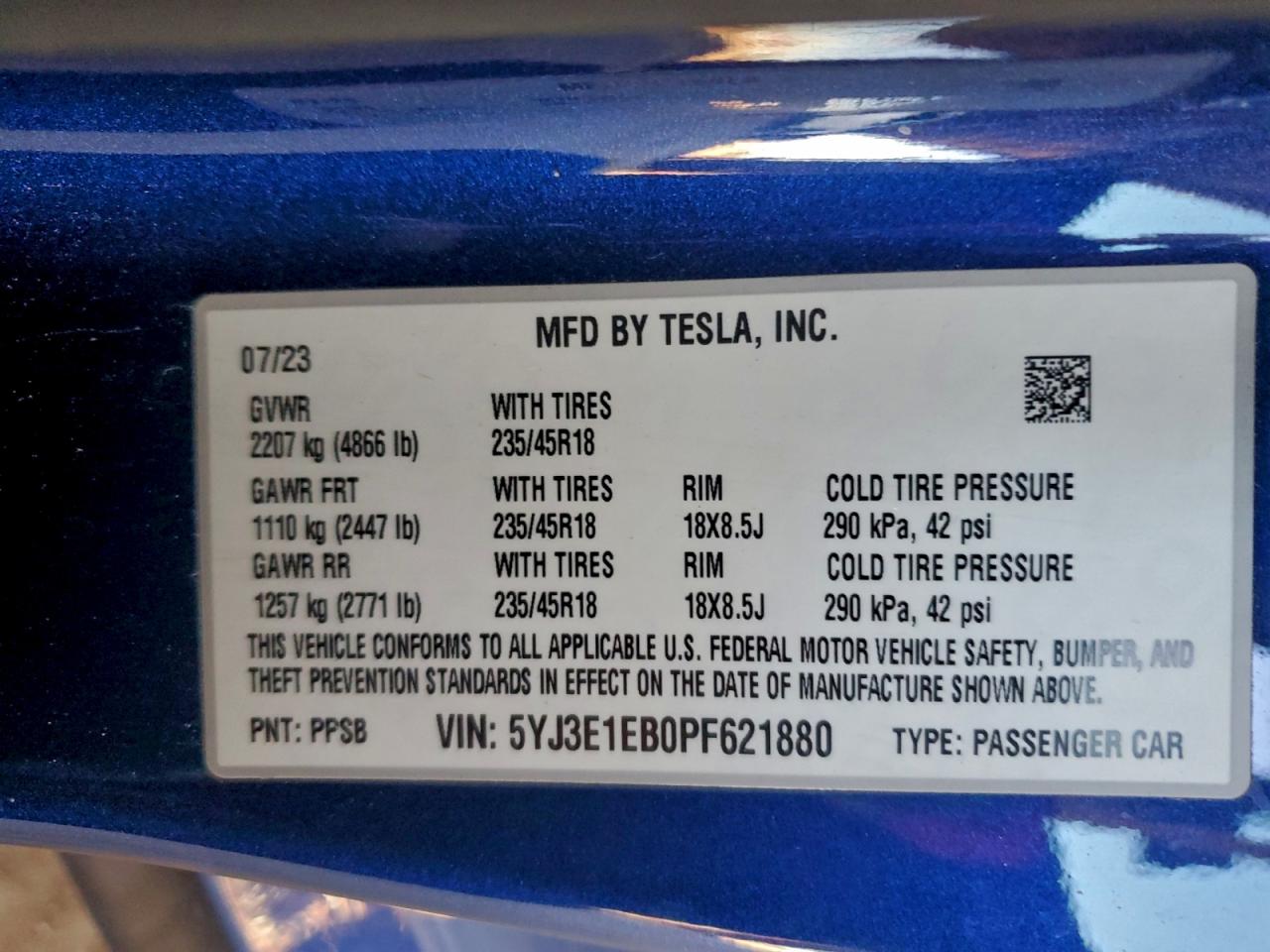 2023 TESLA MODEL 3 photo 25