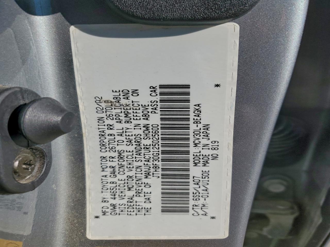 2002 LEXUS ES 300 photo 12