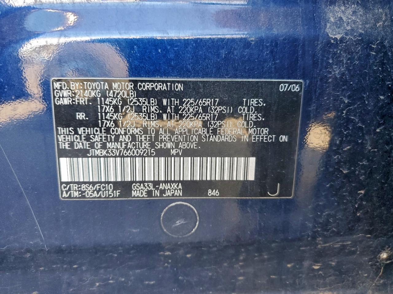 2006 TOYOTA RAV4 photo 12