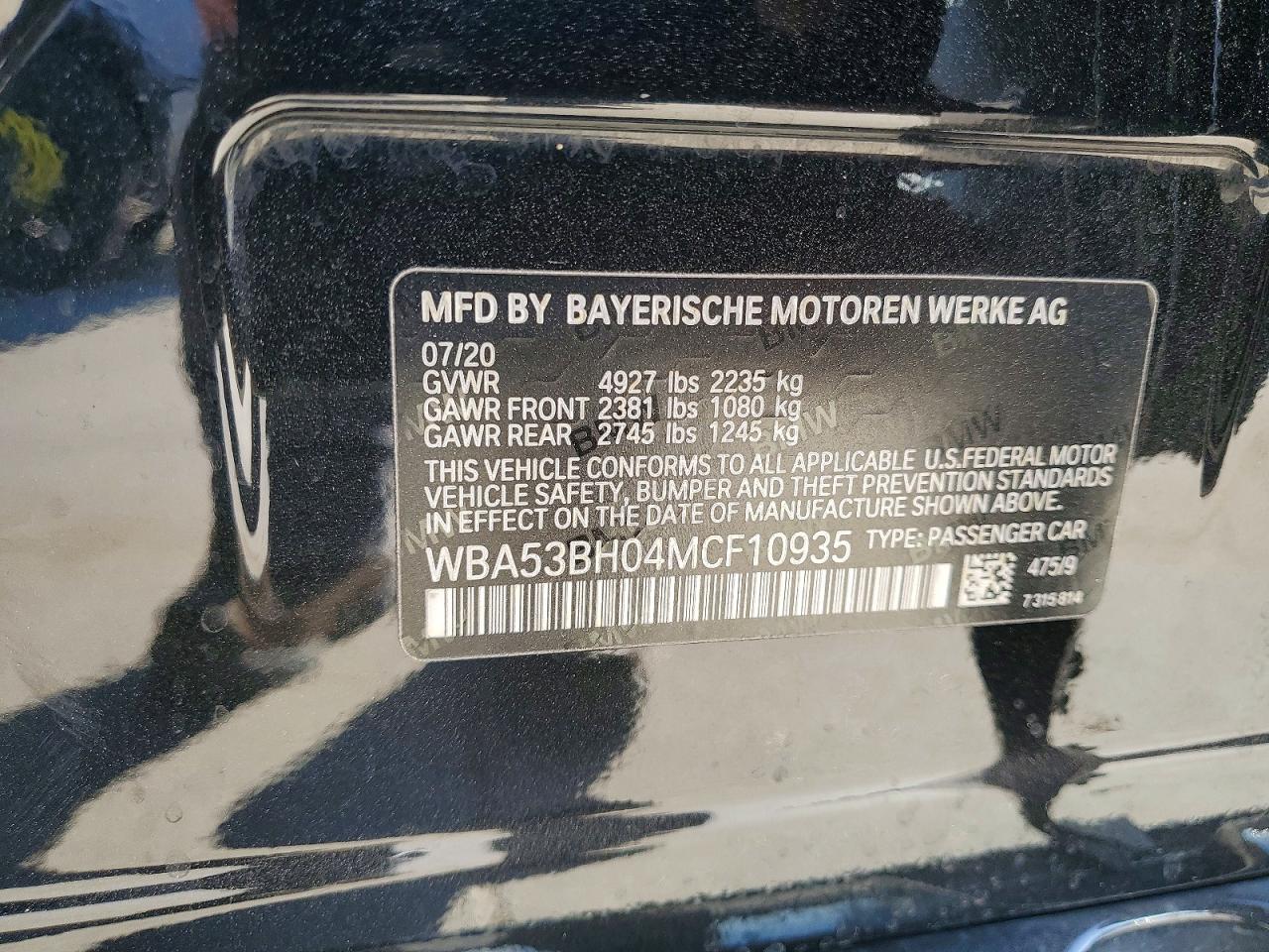 2021 BMW 530 I photo 12