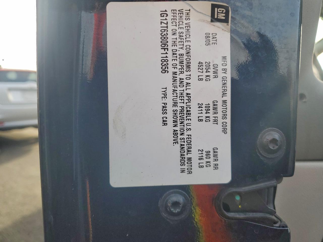 2006 CHEVROLET MALIBU MAXX LT photo 12