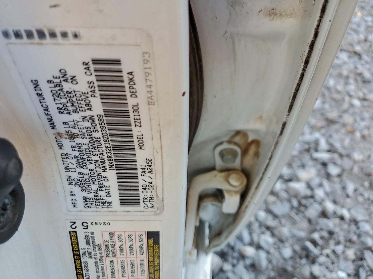 2008 TOYOTA COROLLA CE photo 45