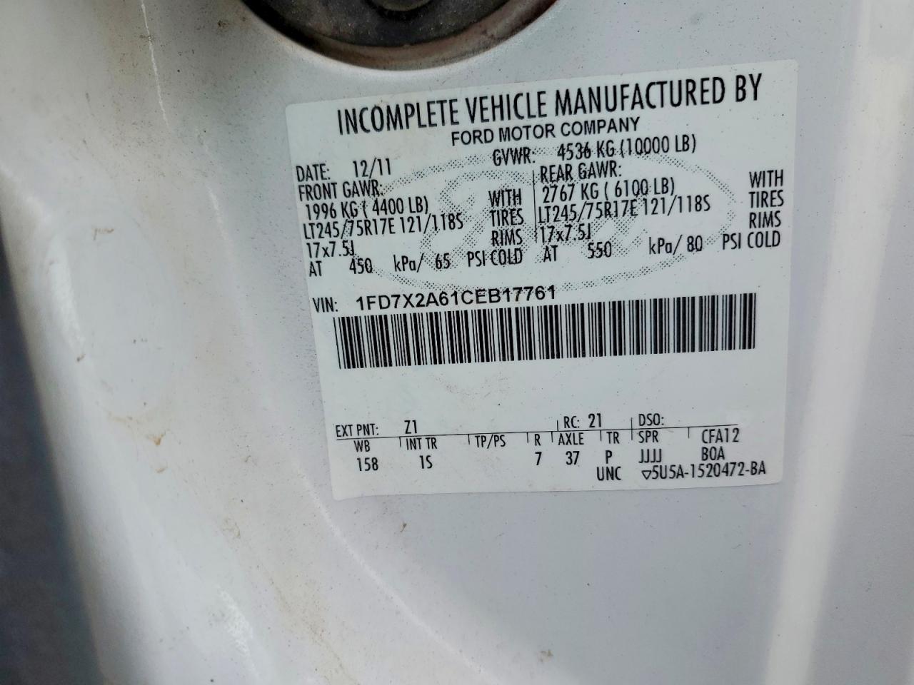 2012 FORD F250 SUPER DUTY UTILITY / SERVICE TRUCK photo 13