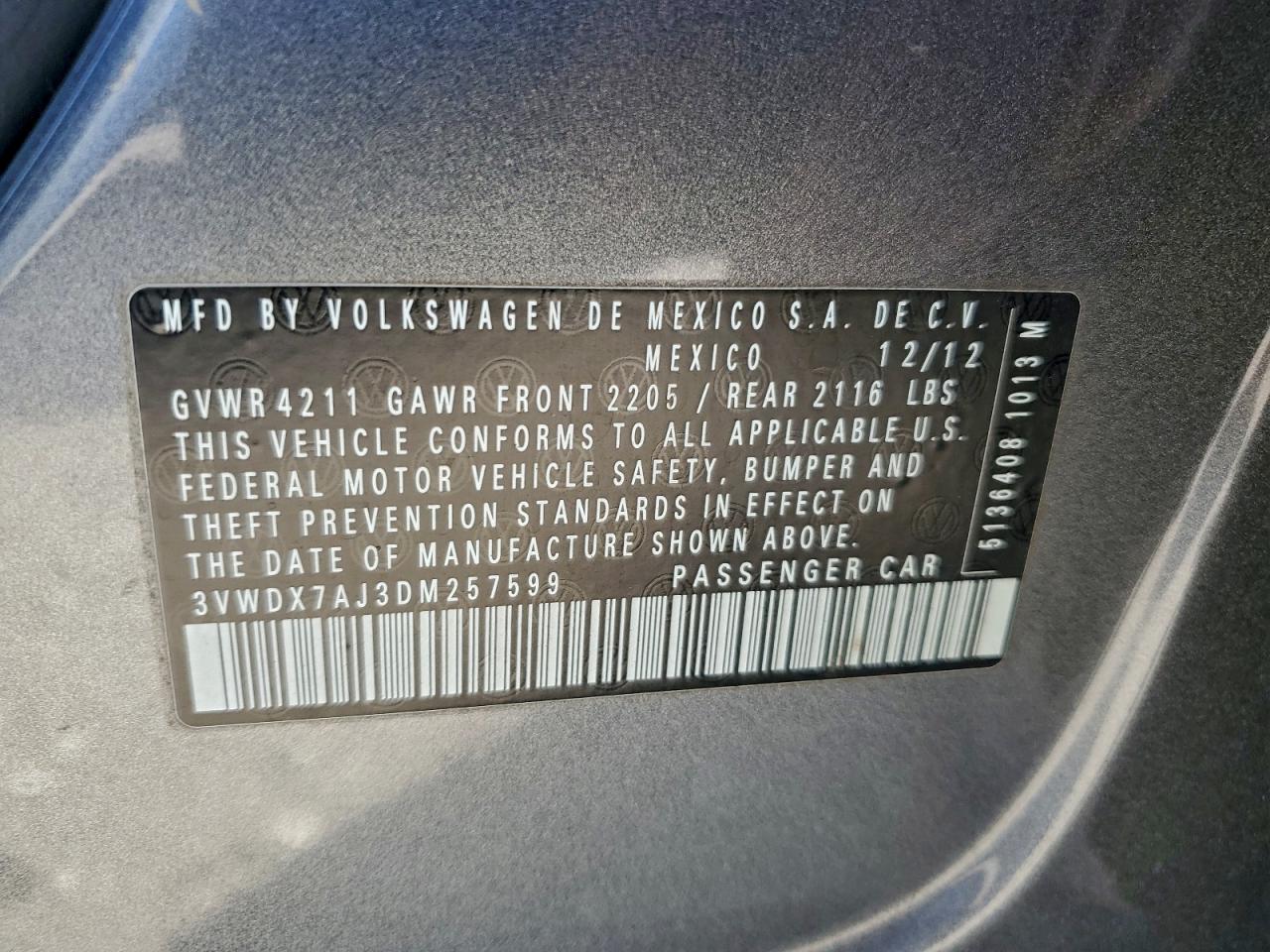 2013 VOLKSWAGEN JETTA SE photo 23