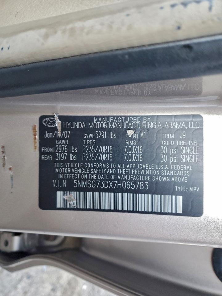 2007 HYUNDAI SANTA FE GLS photo 13