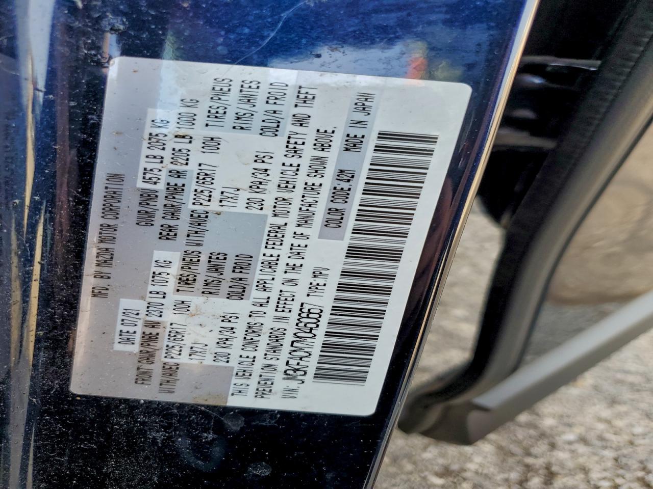 2021 MAZDA CX-5 TOURING photo 14