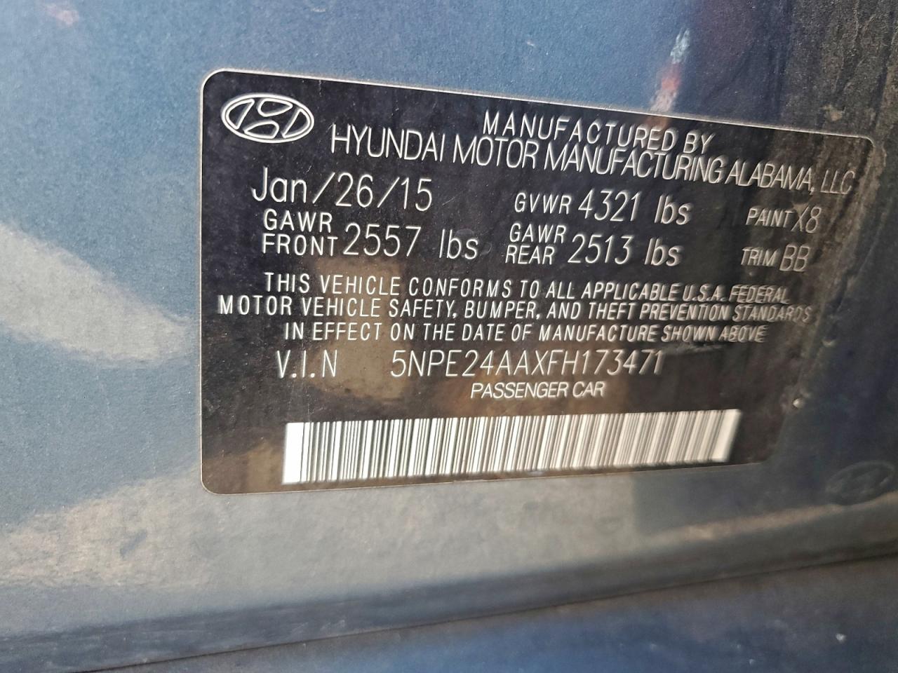2015 HYUNDAI SONATA ECO photo 12