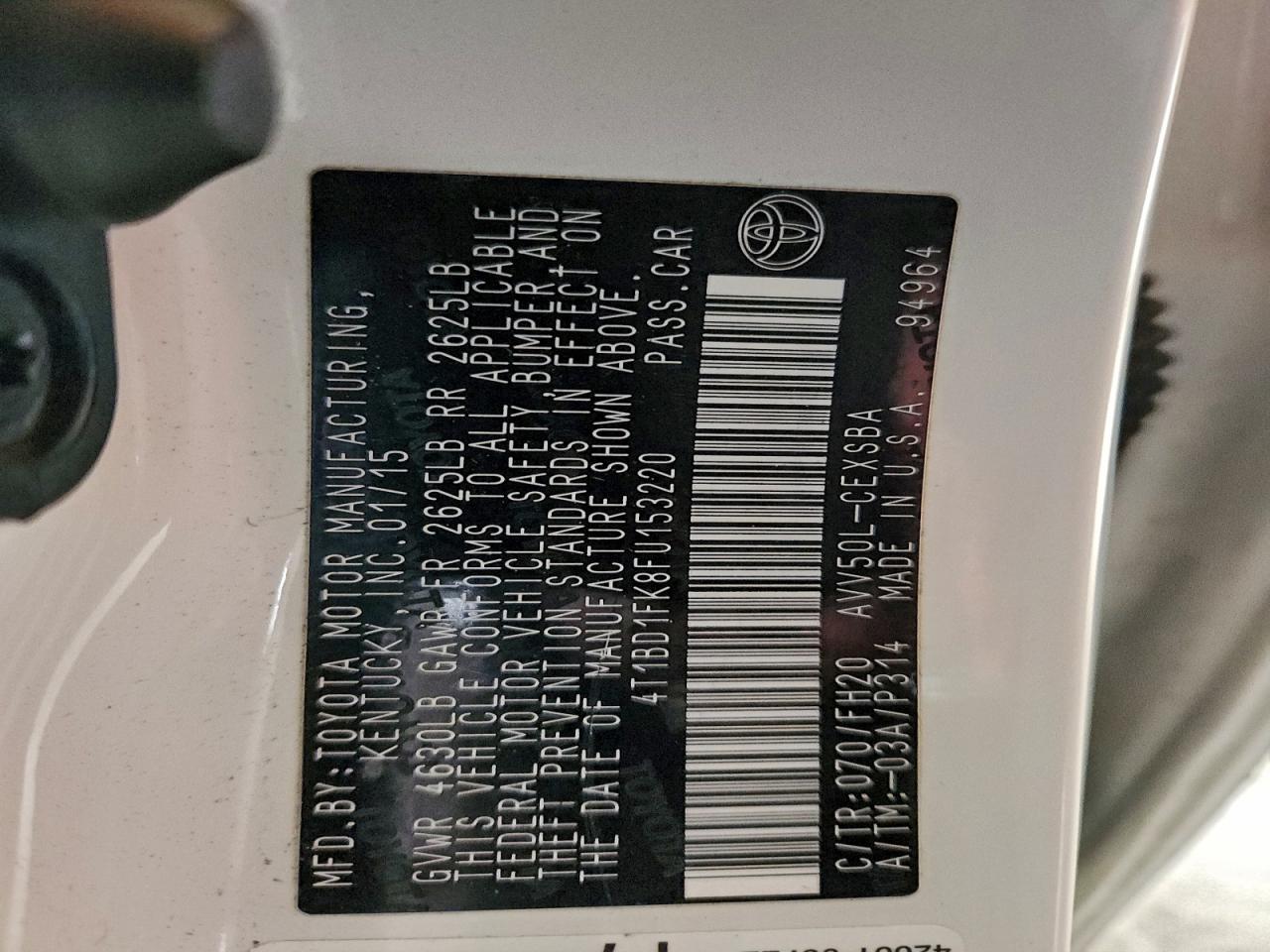 2015 TOYOTA CAMRY HYBRID photo 23