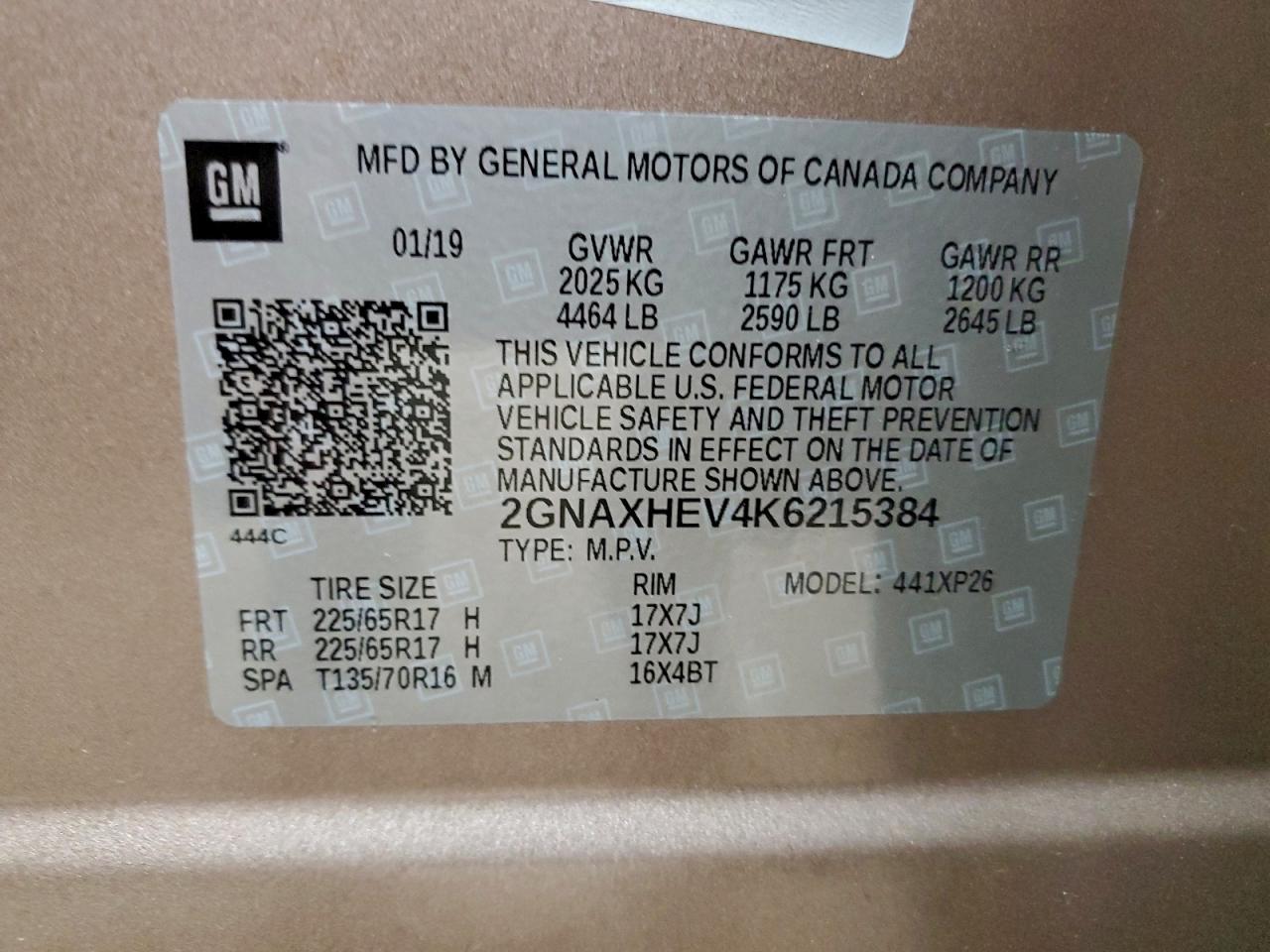 2019 CHEVROLET EQUINOX LS photo 23
