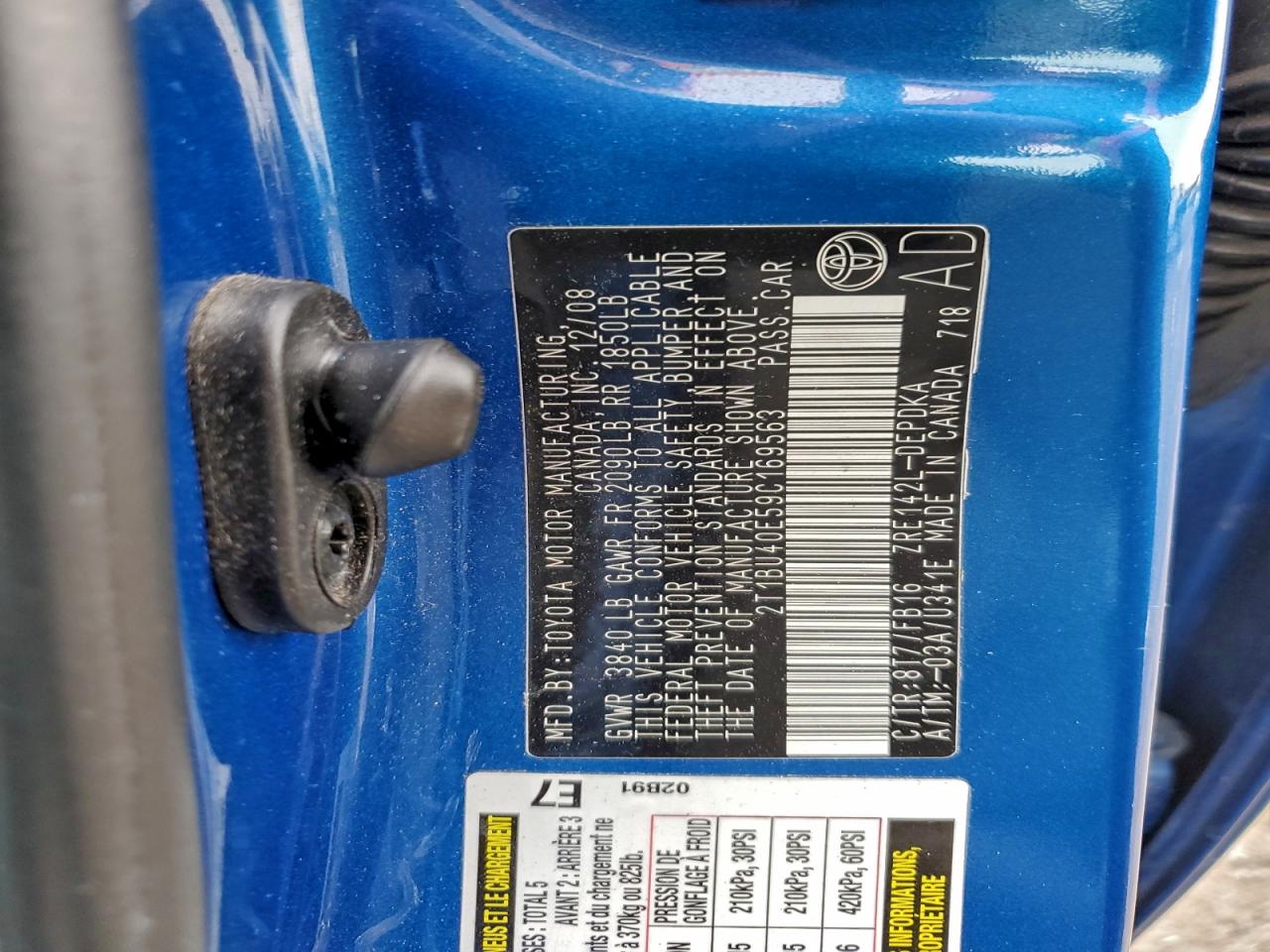 2009 TOYOTA COROLLA BASE photo 34