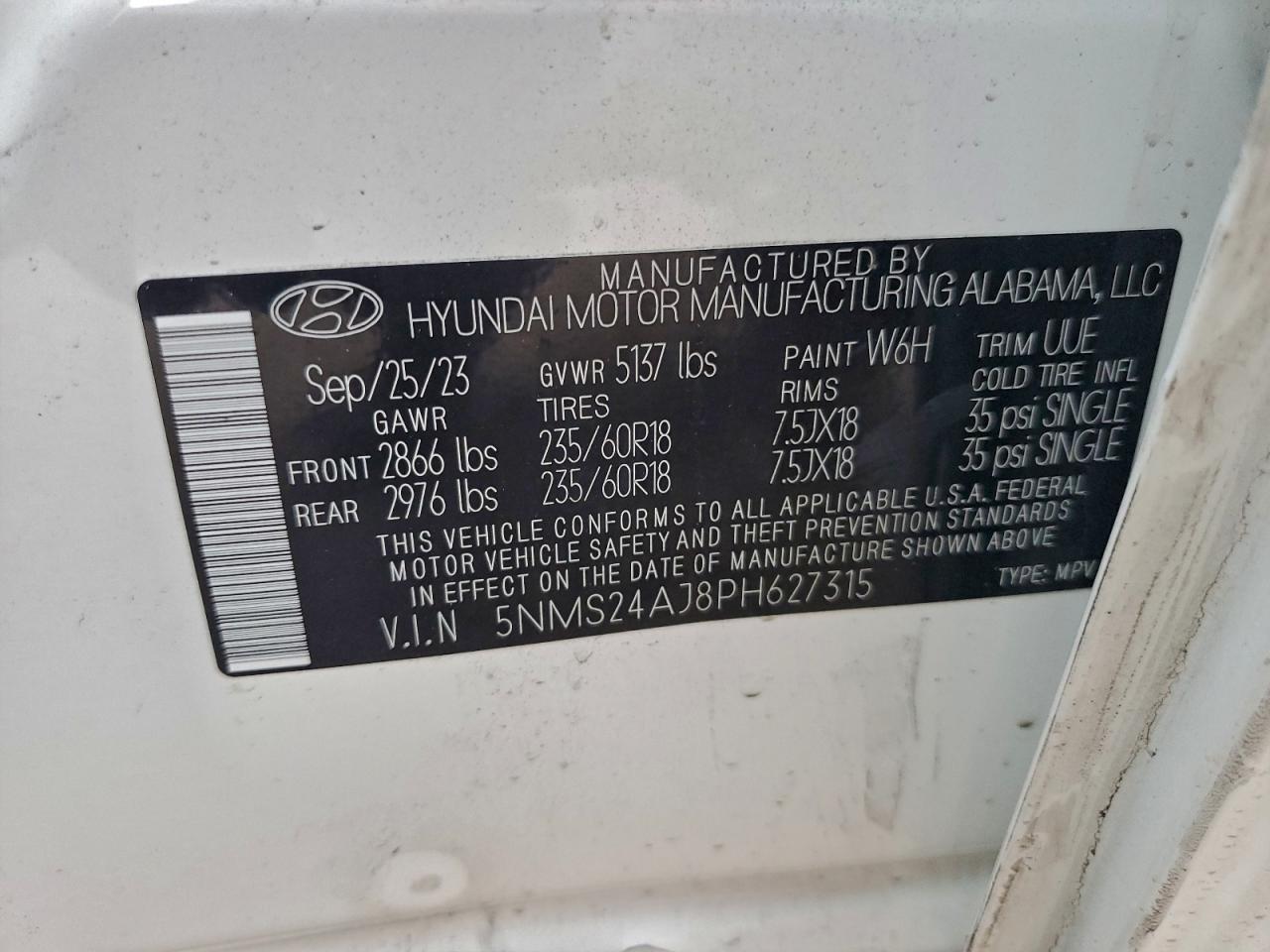 2023 HYUNDAI SANTA FE SEL photo 13