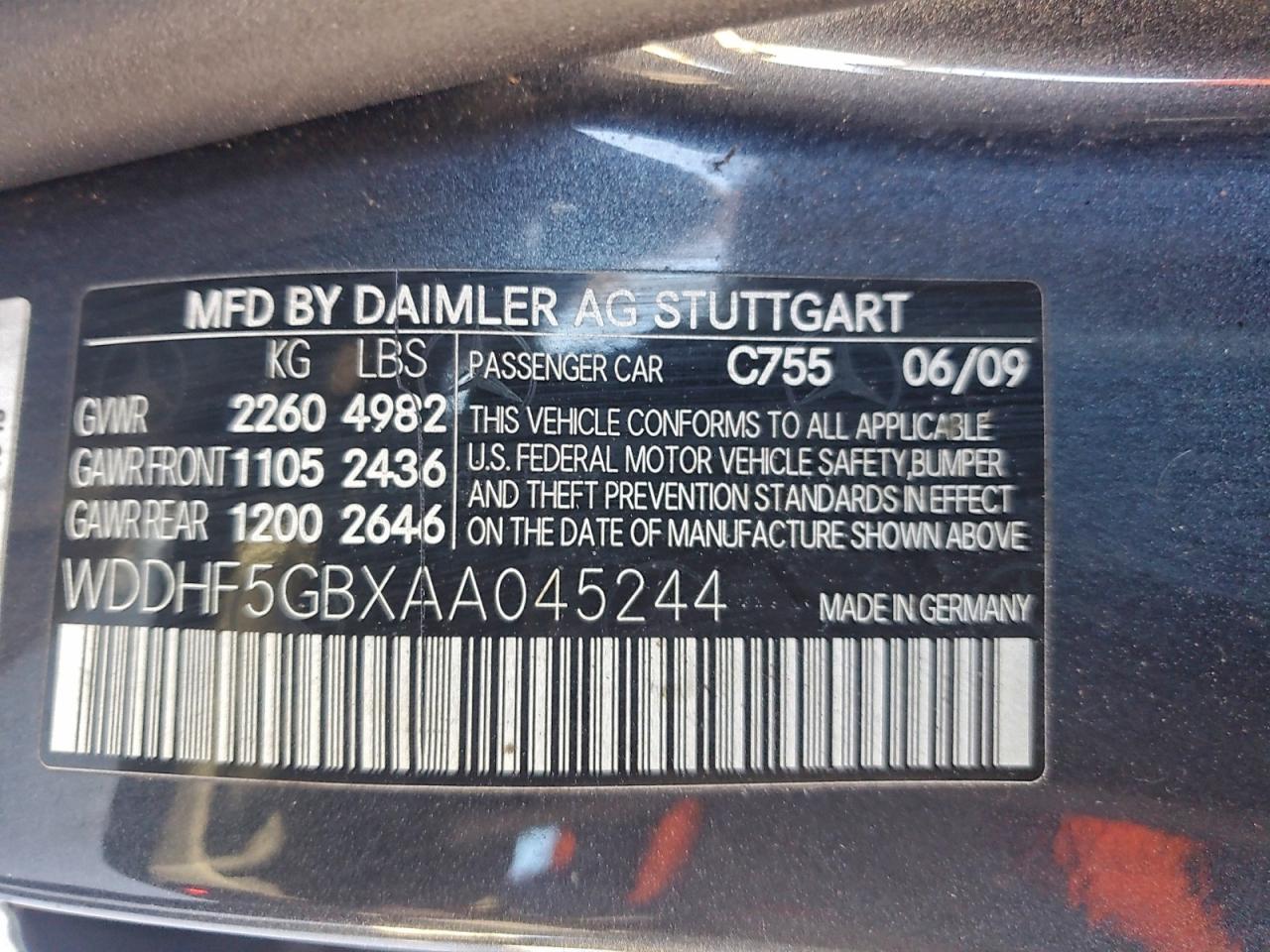 2010 MERCEDES-BENZ E 350 photo 23