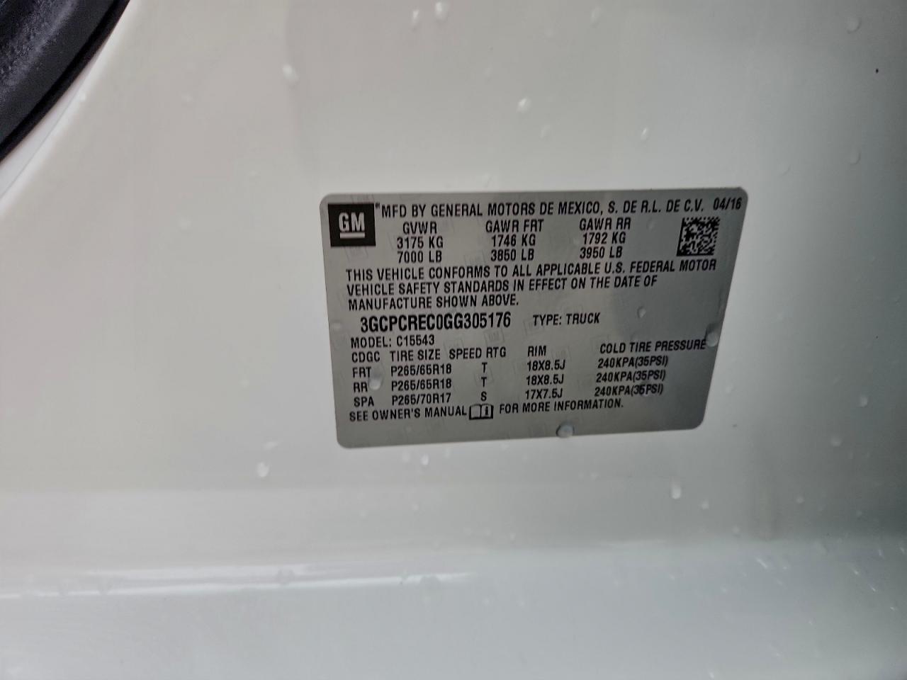 2016 CHEVROLET SILVERADO C1500 LT photo 37