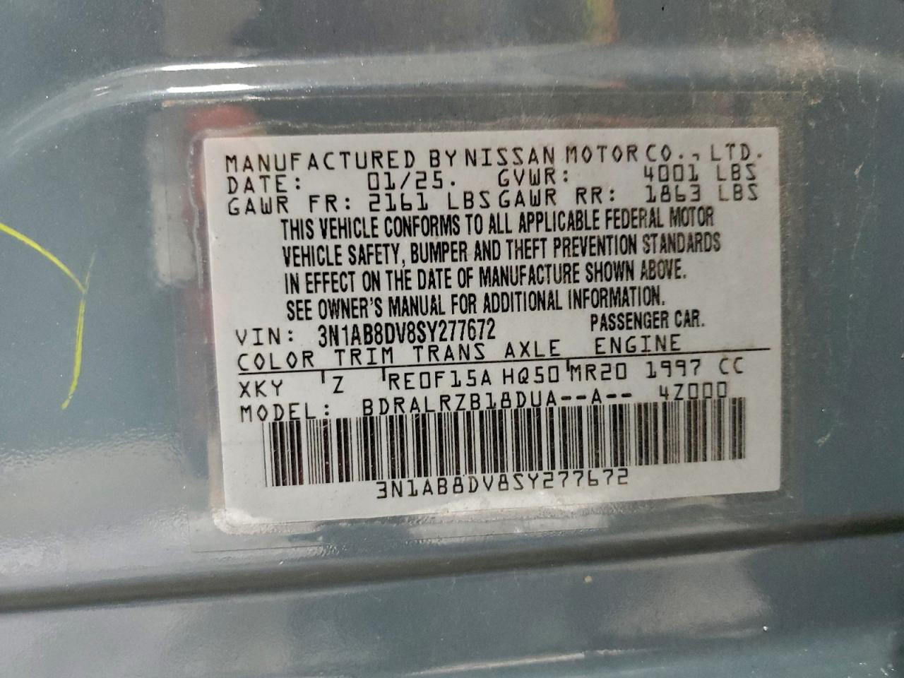 2025 NISSAN SENTRA SR photo 12