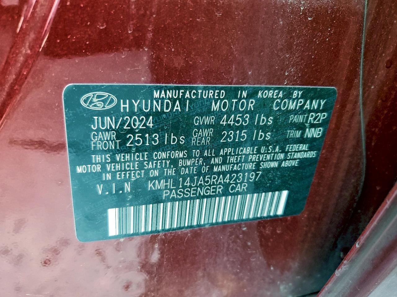 2024 HYUNDAI SONATA SEL photo 12
