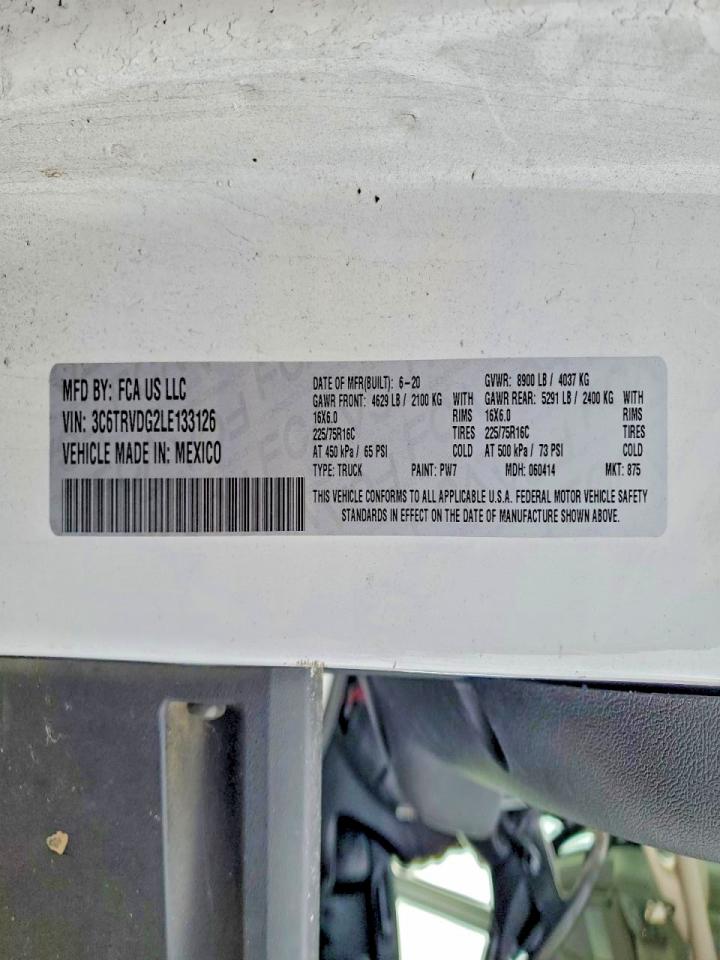 2020 RAM PROMASTER 2500 DELIVERY VAN photo 13