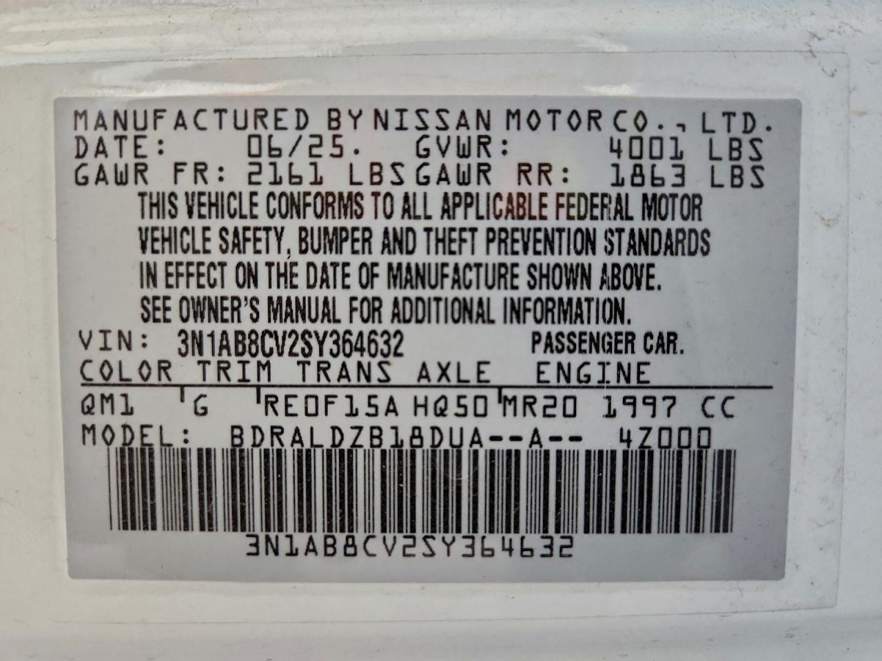 2025 NISSAN SENTRA SV photo 13