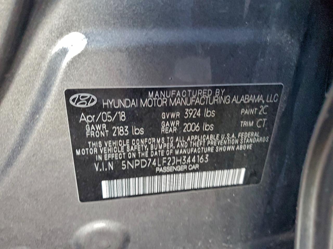 2018 HYUNDAI ELANTRA photo 23