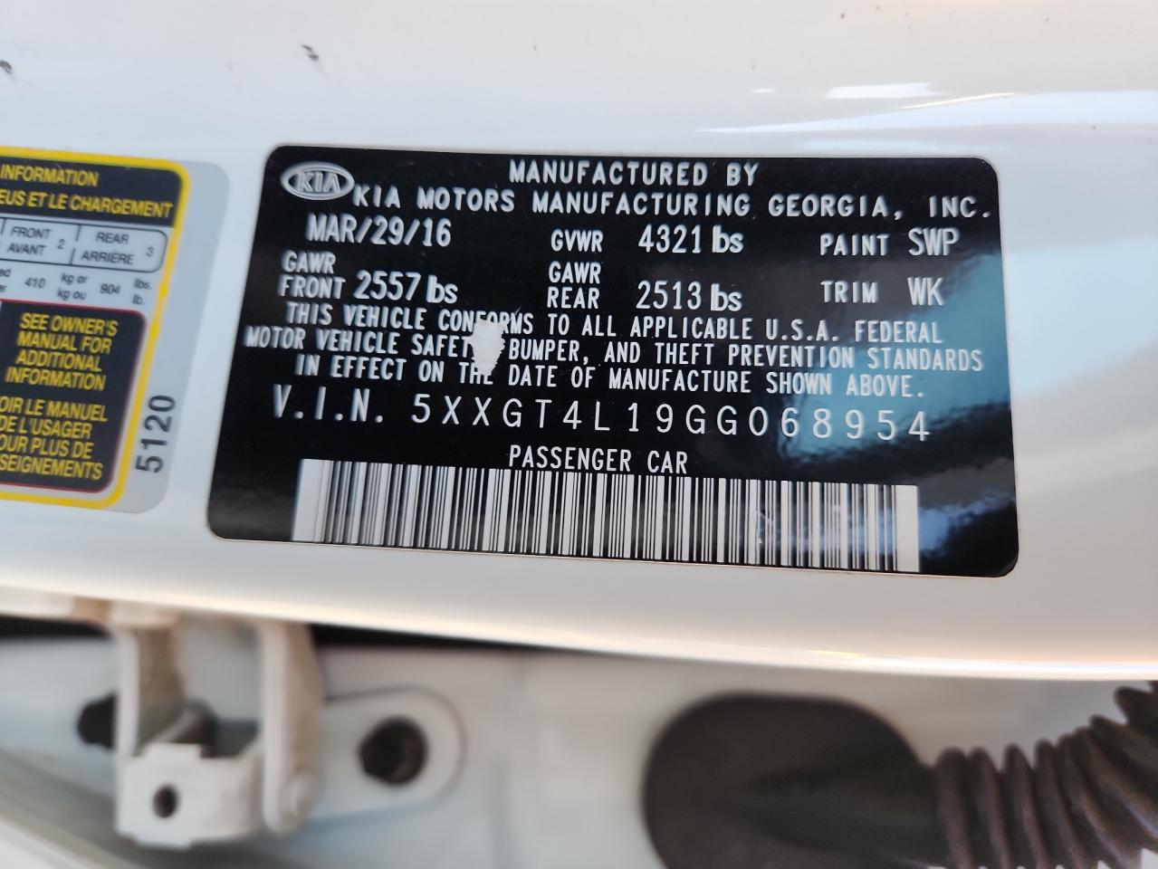 2016 KIA OPTIMA LX photo 37