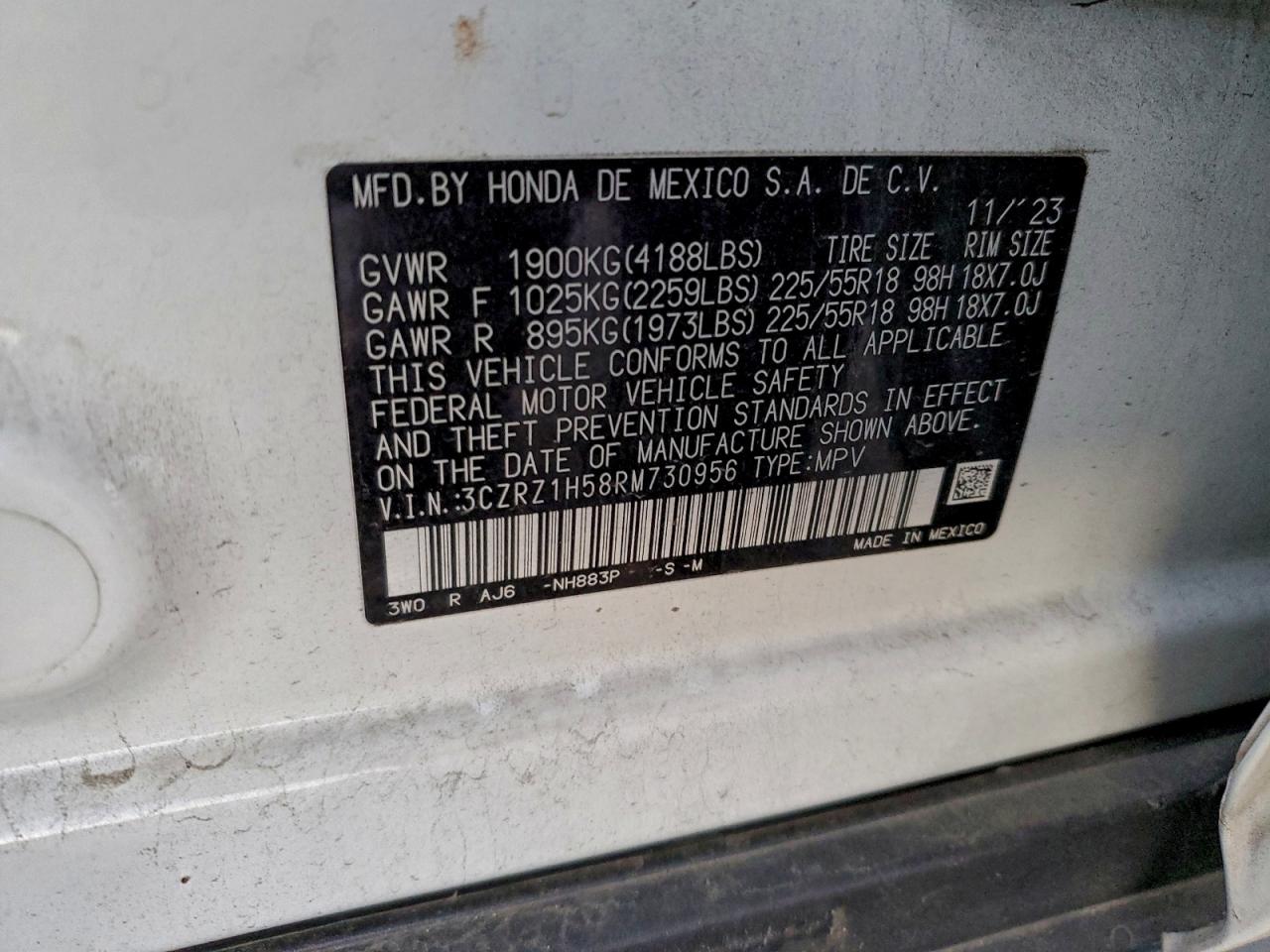 2024 HONDA HR-V SPORT photo 13