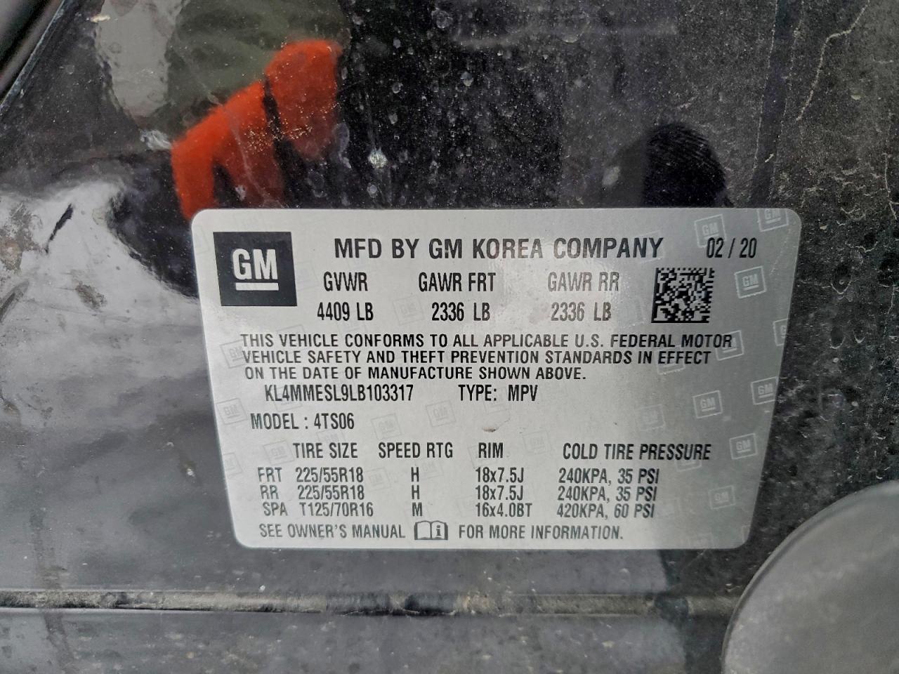 2020 BUICK ENCORE GX SELECT photo 49
