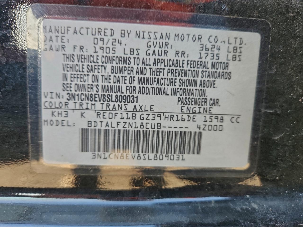 2025 NISSAN VERSA SV photo 23
