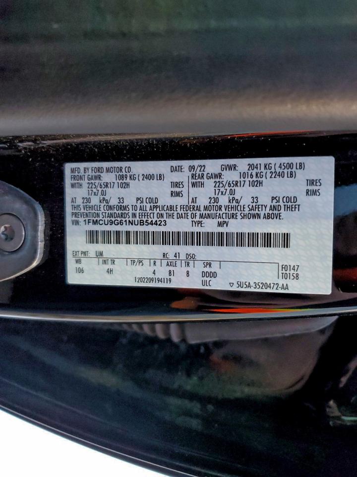2022 FORD ESCAPE SE photo 25
