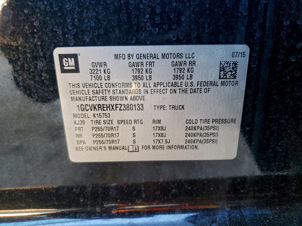 2015 CHEVROLET SILVERADO K1500 LT photo 13