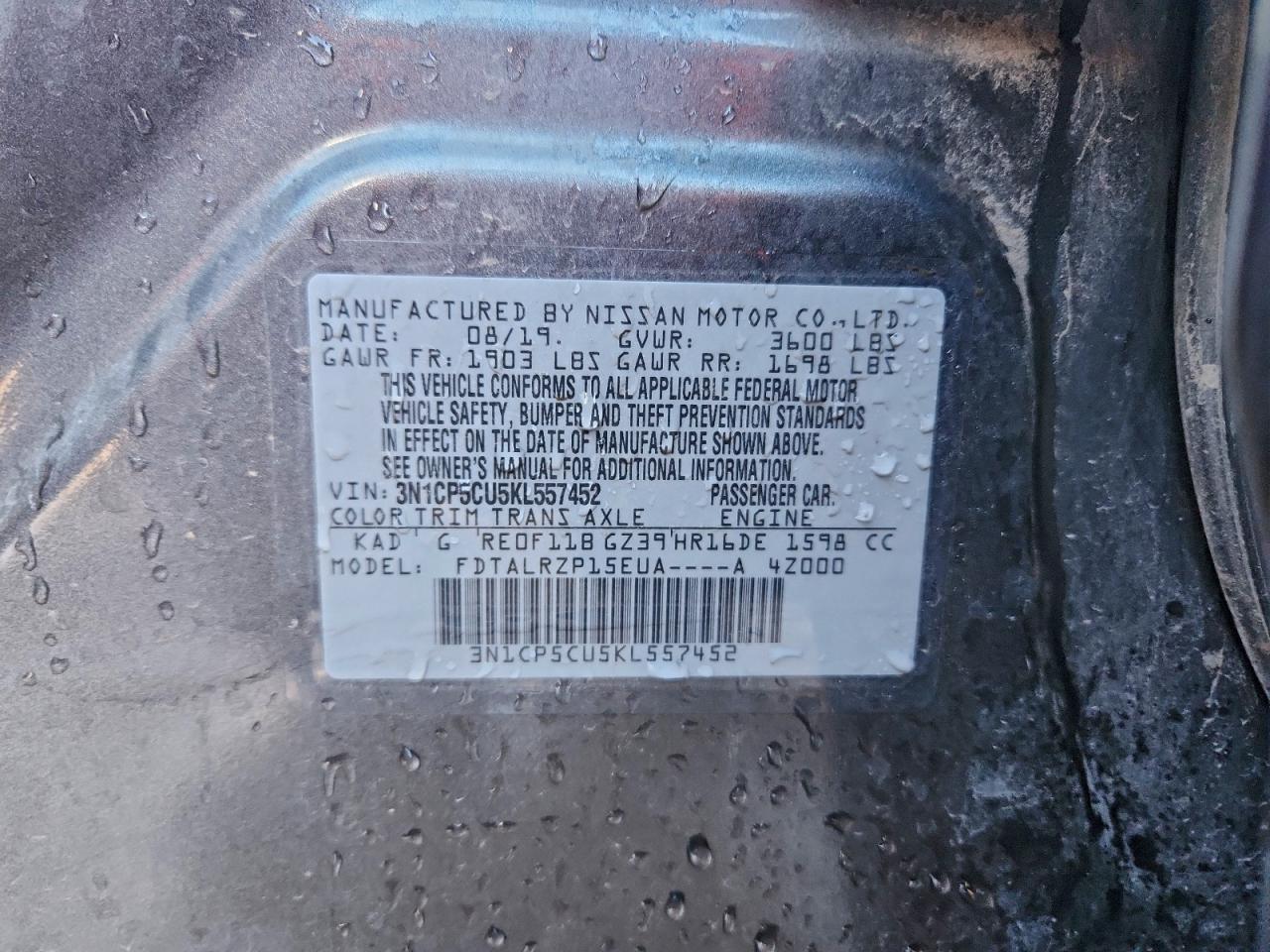 2019 NISSAN KICKS S photo 23