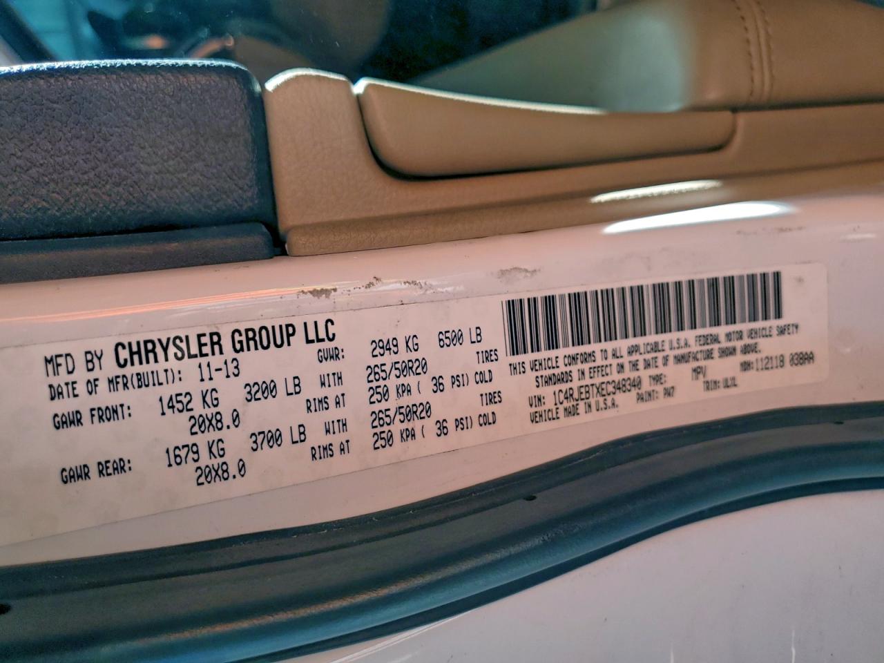 2014 JEEP GRAND CHEROKEE LIMITED photo 45