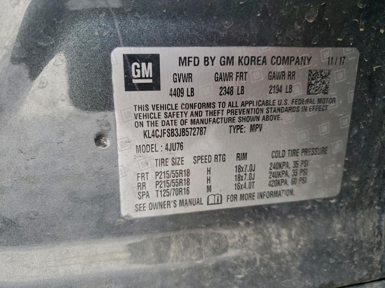 2018 BUICK ENCORE PREFERRED II photo 37