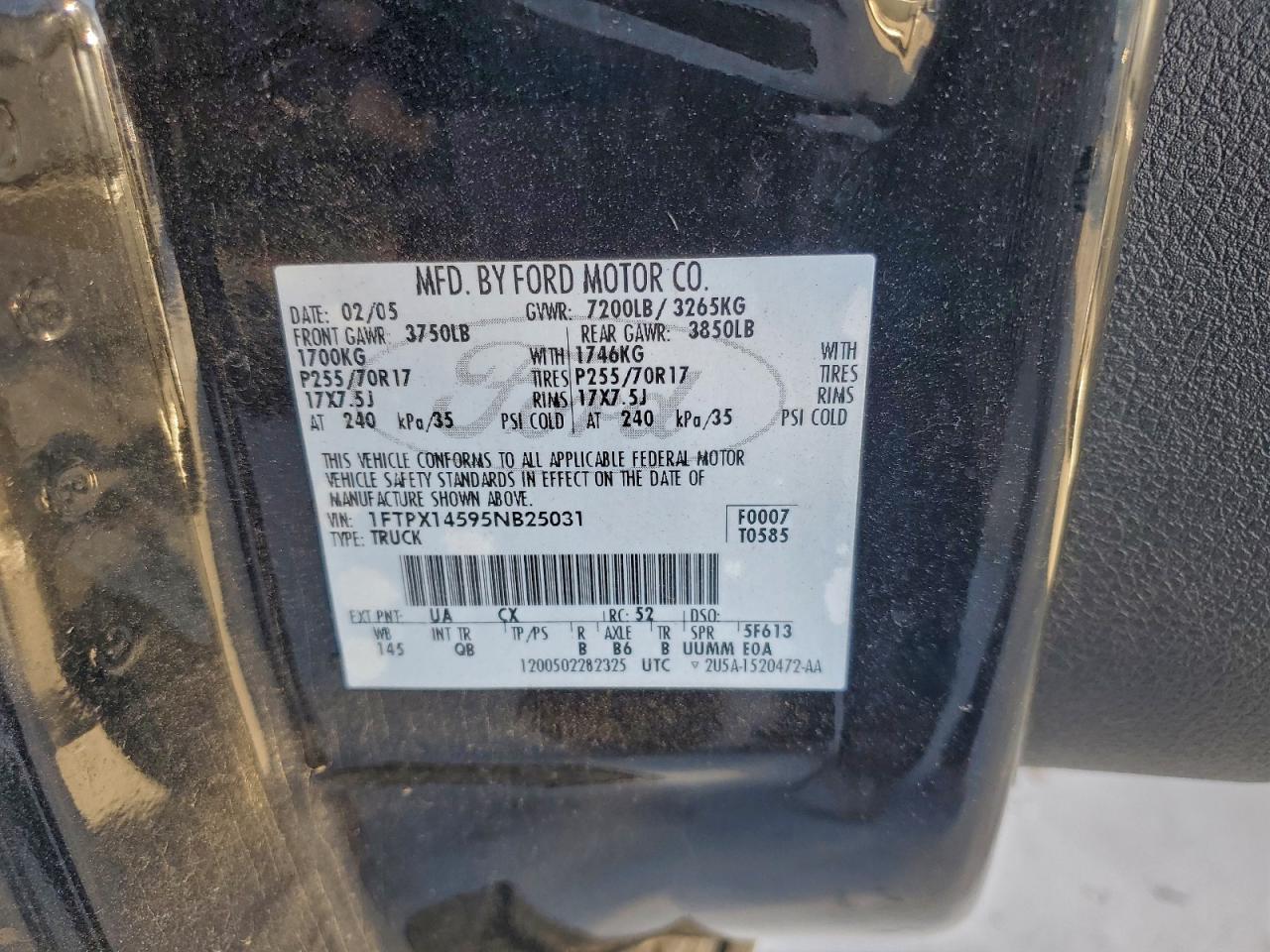 2005 FORD F150 photo 23