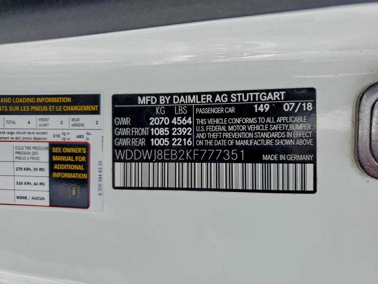 2019 MERCEDES-BENZ C 300 4MATIC photo 12