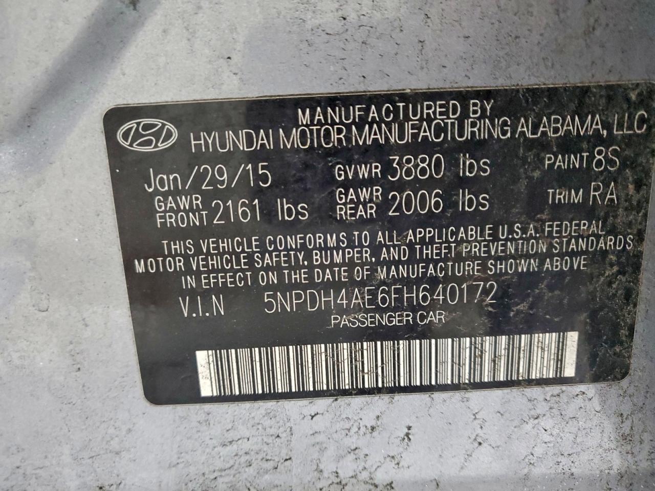 2015 HYUNDAI ELANTRA SE photo 23