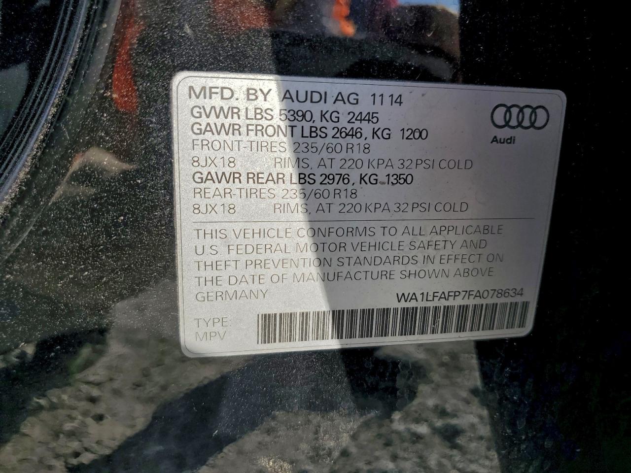 2015 AUDI Q5 PREMIUM PLUS photo 37