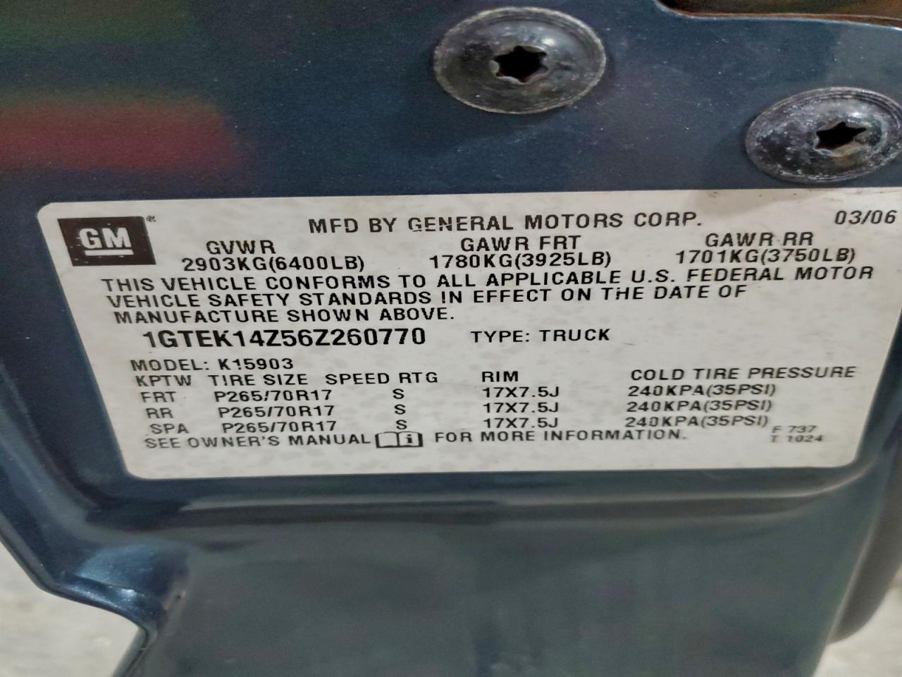 2006 GMC NEW SIERRA K1500 photo 12