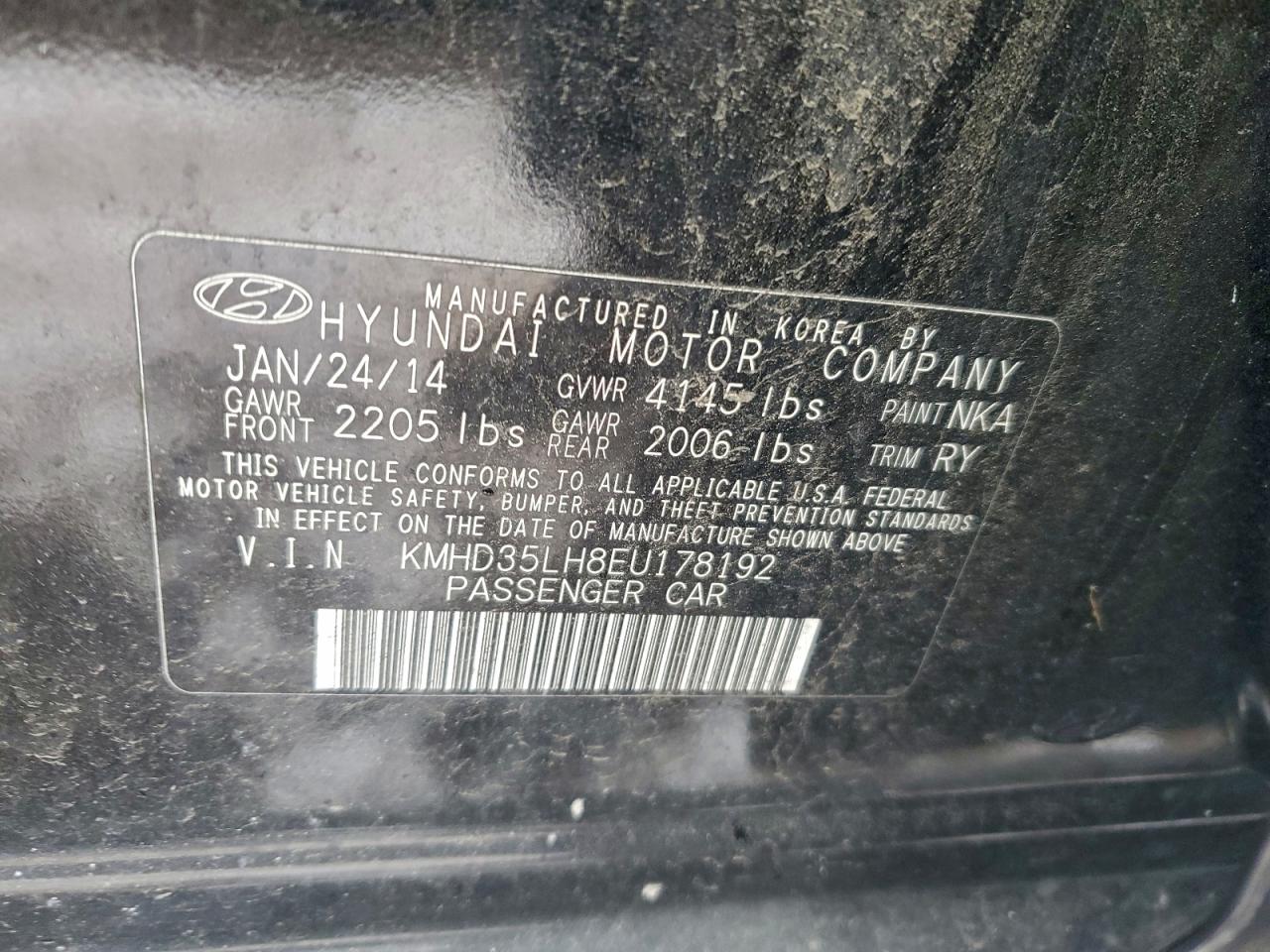 2014 HYUNDAI ELANTRA photo 12