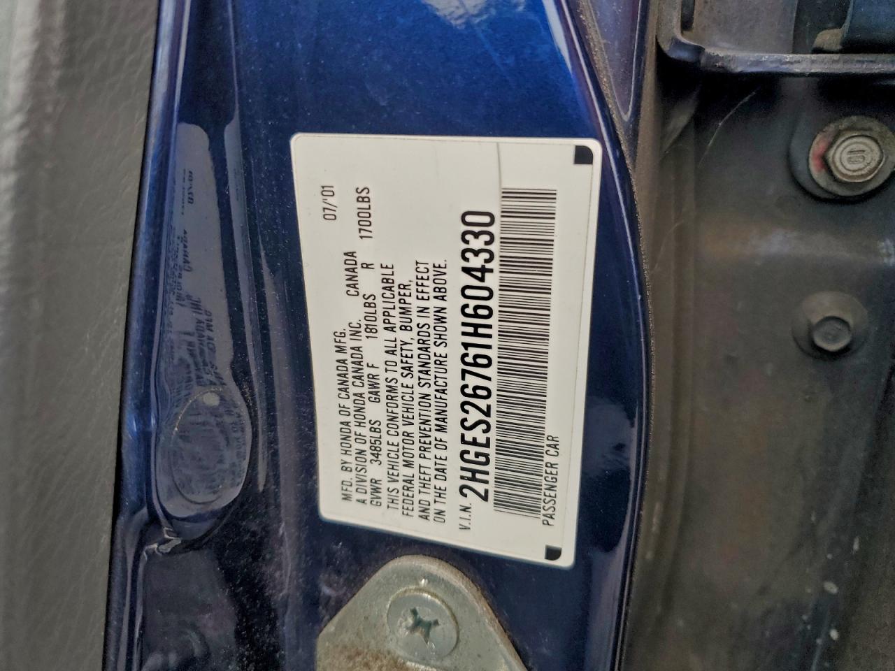 2001 HONDA CIVIC EX photo 23