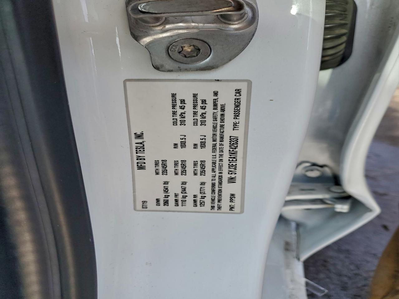 2019 TESLA MODEL 3 photo 23