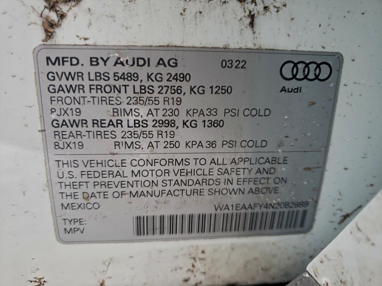 2022 AUDI Q5 PREMIUM PLUS 45 photo 13