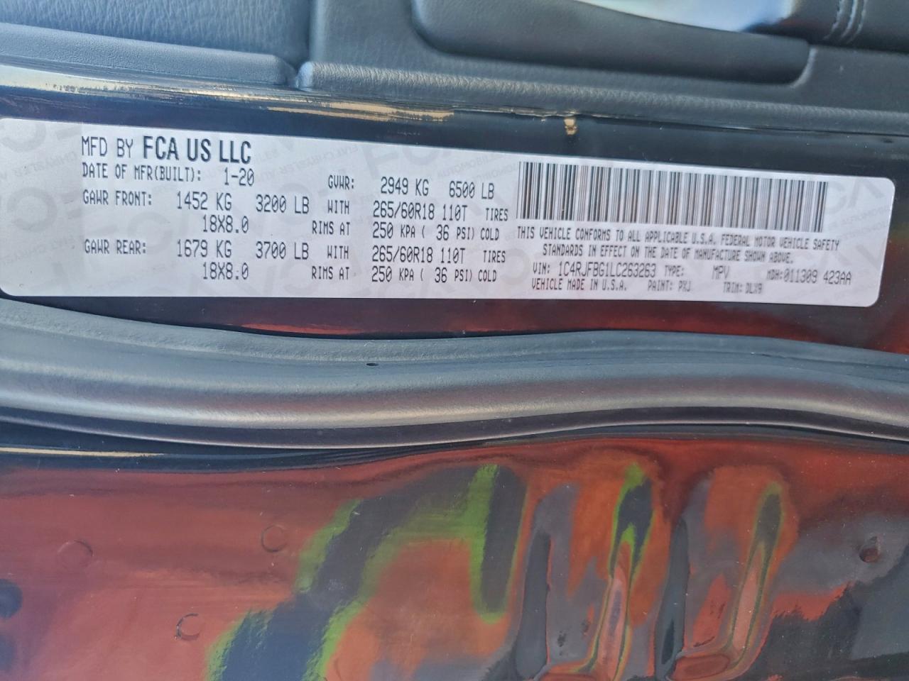 2020 JEEP GRAND CHEROKEE LIMITED photo 13