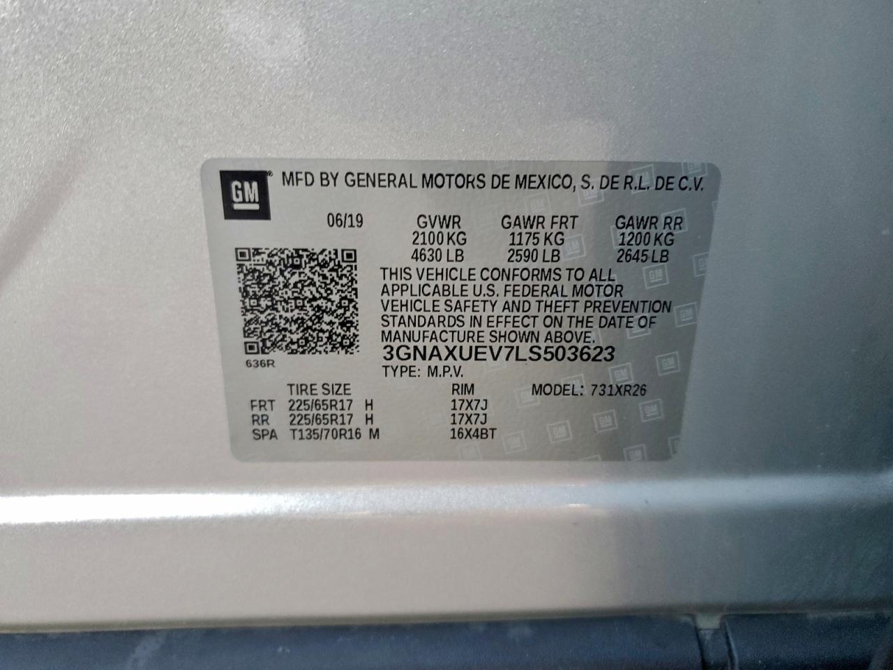 2020 CHEVROLET EQUINOX LT photo 23