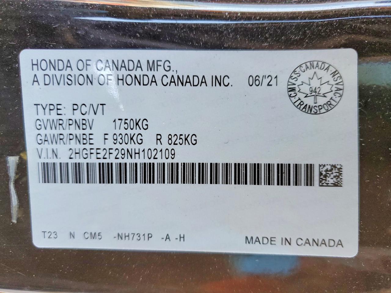 2022 HONDA CIVIC LX photo 12