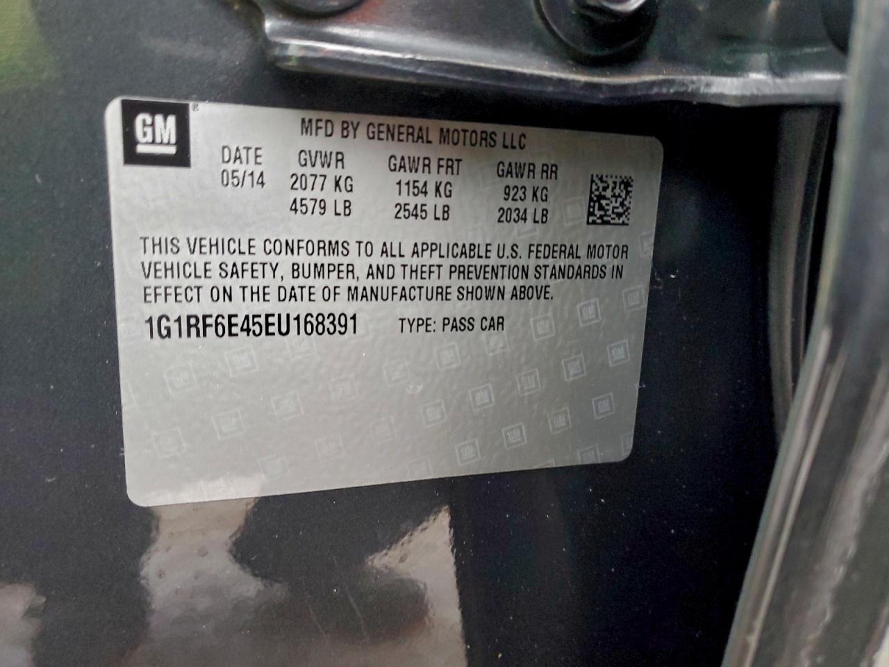 2014 CHEVROLET VOLT photo 12