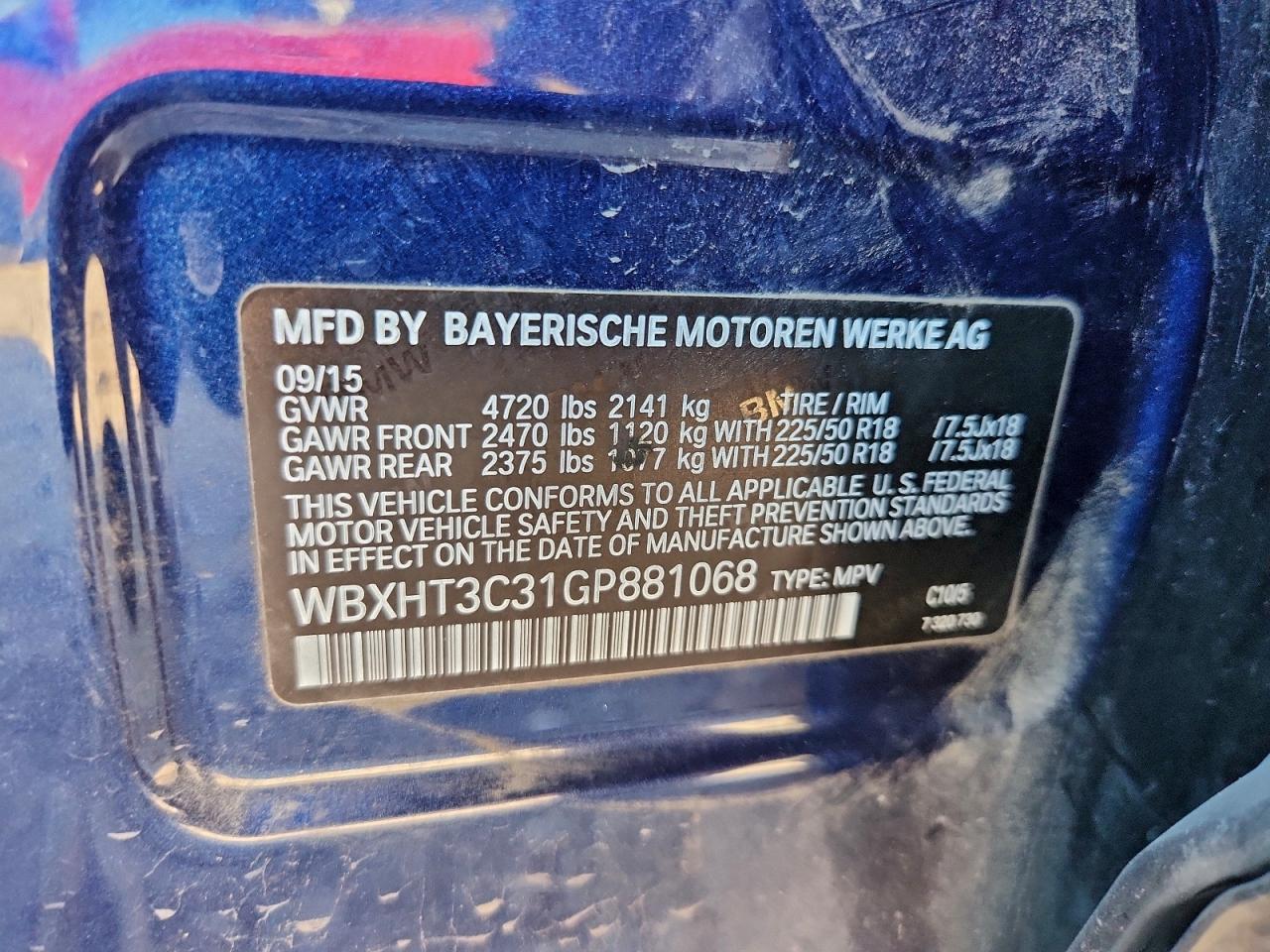2016 BMW X1 XDRIVE28I photo 37